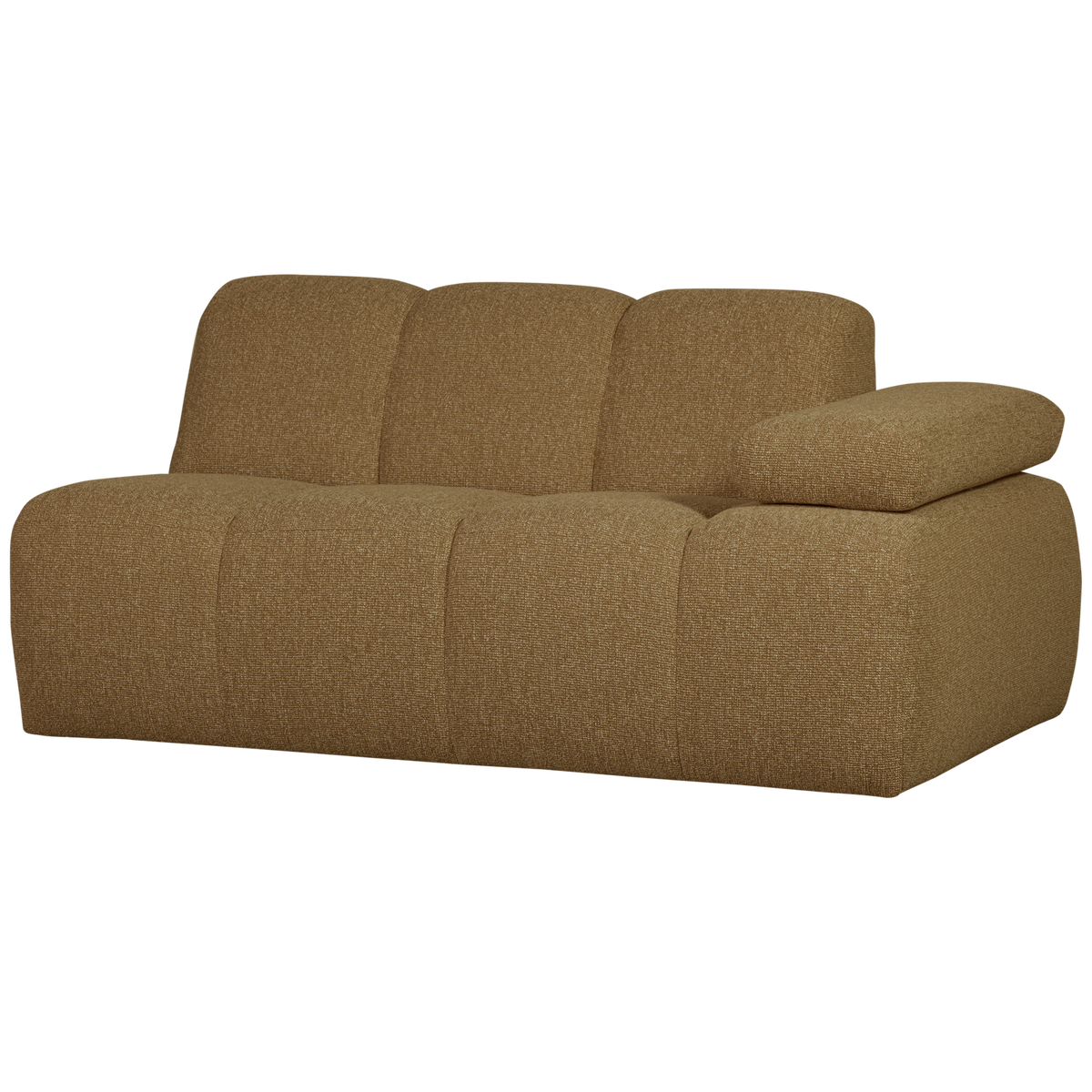 Mojo 1,5-zits bankelement arm rechts boucle geel/bruin melange