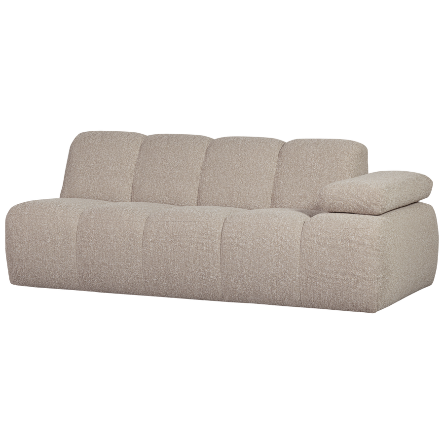 Mojo 2-zits bankelement arm rechts boucle beige melange
