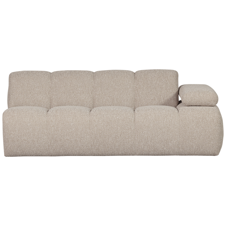 Mojo 2-zits bankelement arm rechts boucle beige melange