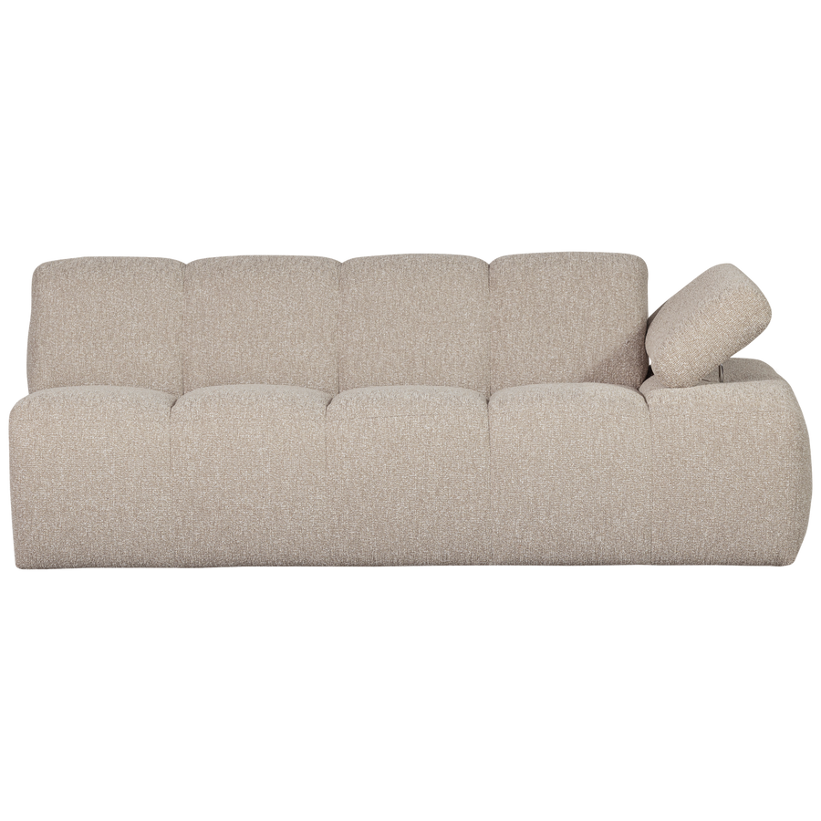 Mojo 2-zits bankelement arm rechts boucle beige melange