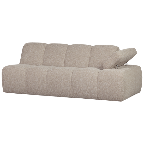 Mojo 2-zits bankelement arm rechts boucle beige melange