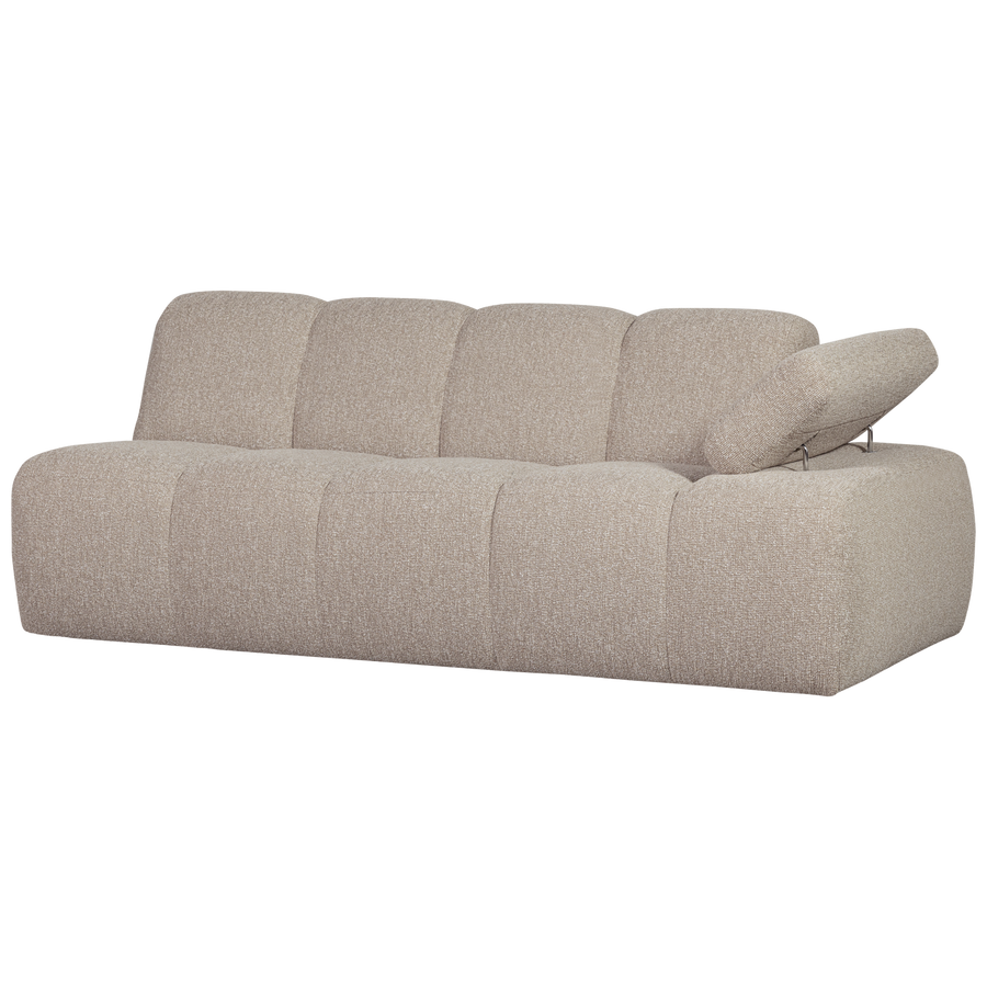 Mojo 2-zits bankelement arm rechts boucle beige melange