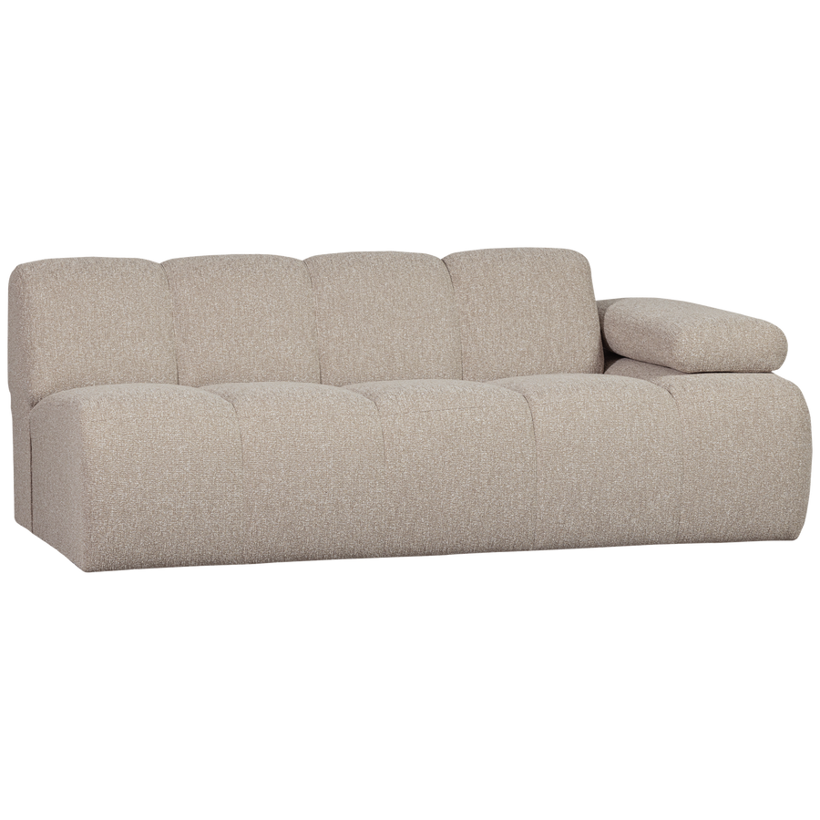 Mojo 2-zits bankelement arm rechts boucle beige melange