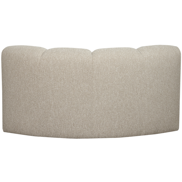 Mojo hoekelement bankelement rond boucle beige melange