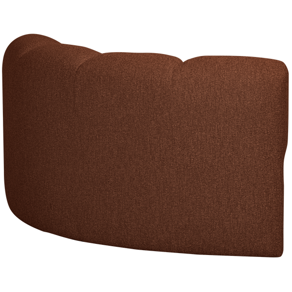 Mojo hoekelement rond boucle roestbruin melange