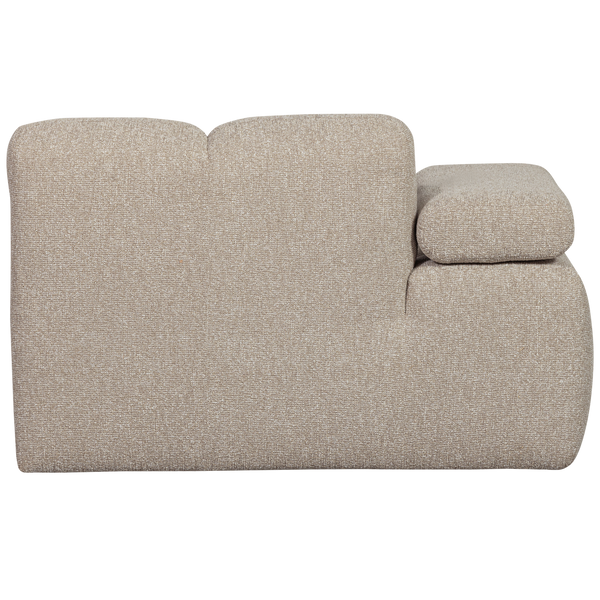 Mojo chaise longue bankelement links boucle beige melange