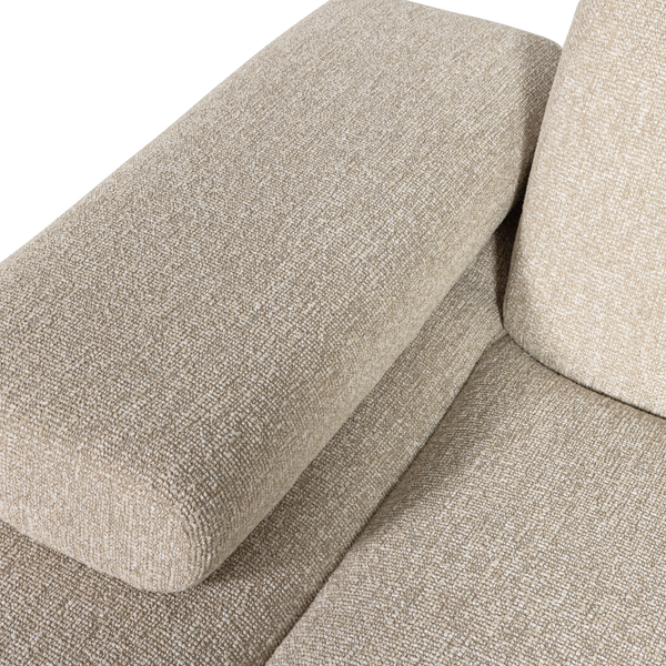 Mojo chaise longue bankelement links boucle beige melange