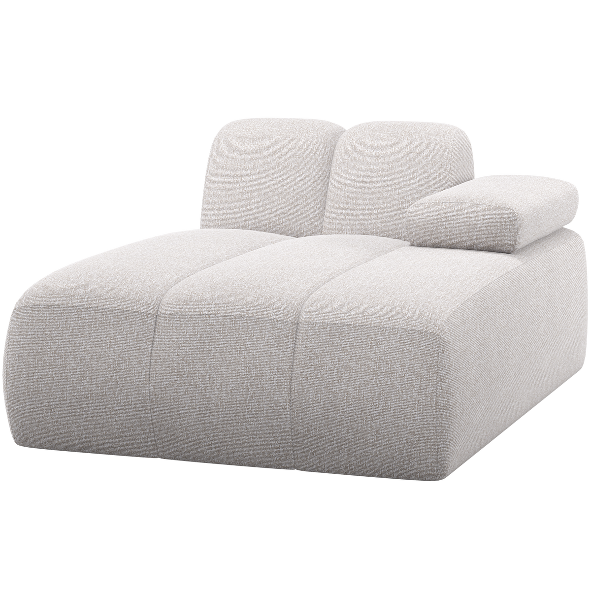 Mojo chaise longue element rechts boucle ecru melange