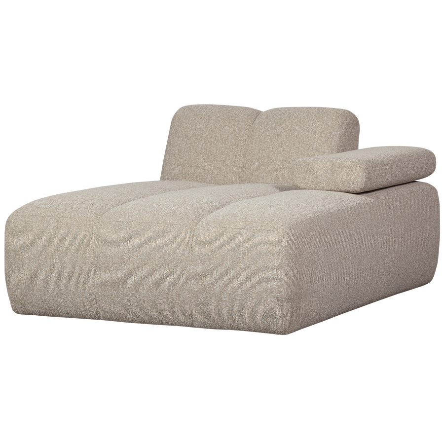 Mojo chaise longue bankelement rechts boucle beige melange