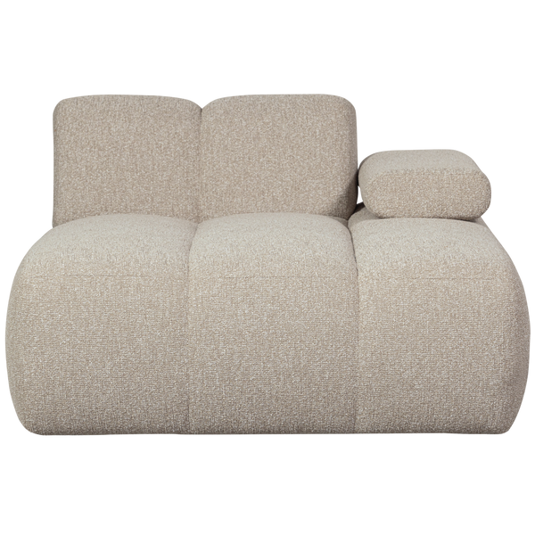 Mojo chaise longue bankelement rechts boucle beige melange