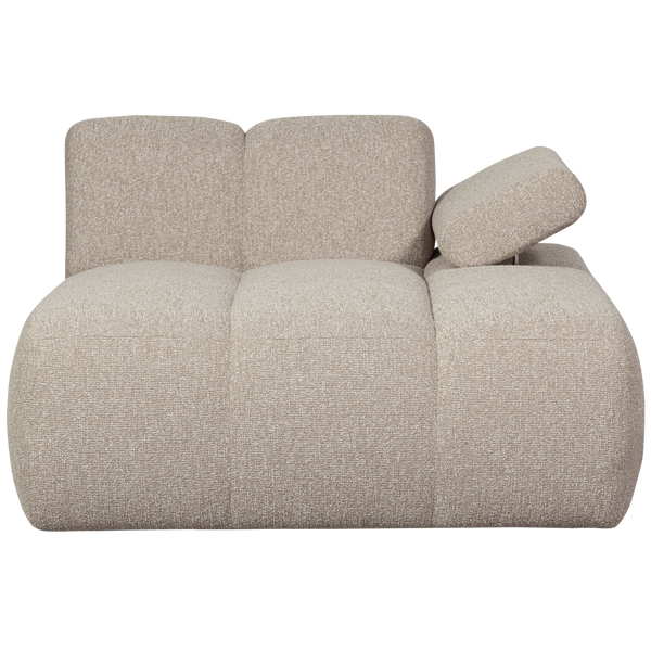 Mojo chaise longue bankelement rechts boucle beige melange