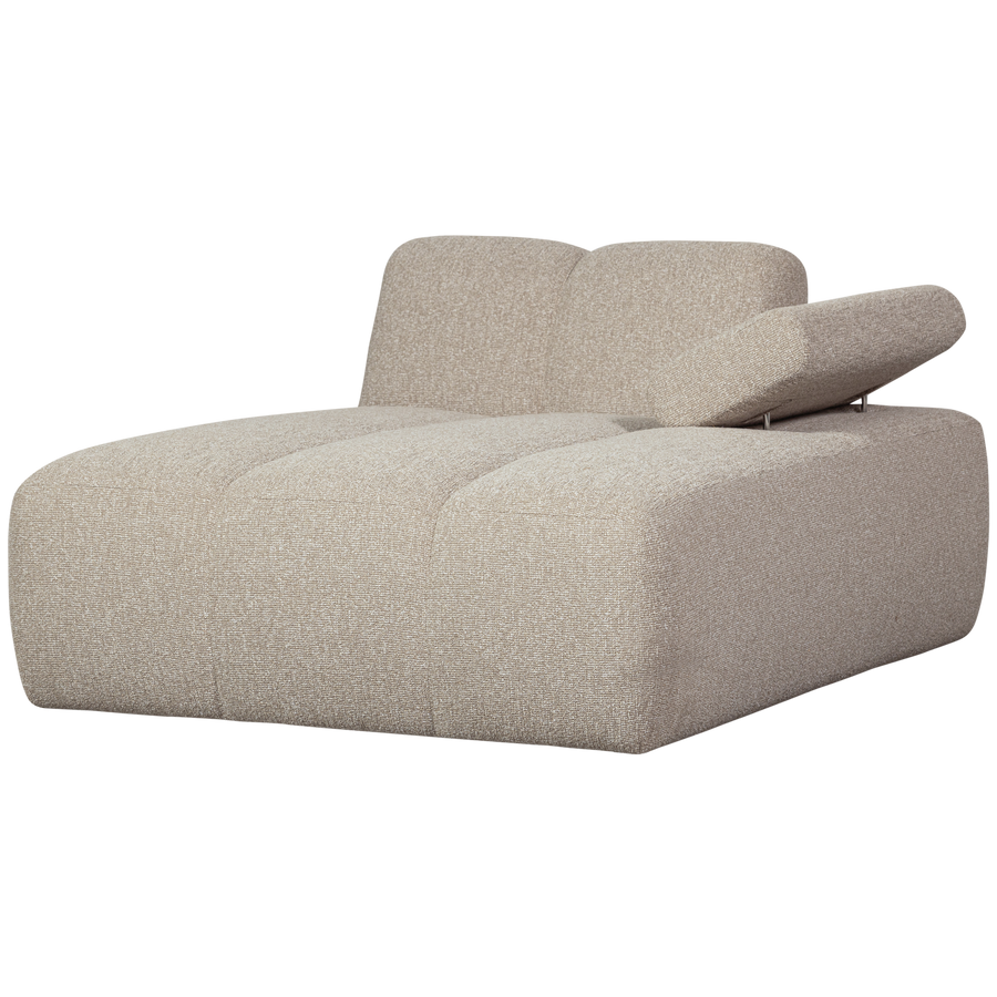 Mojo chaise longue bankelement rechts boucle beige melange