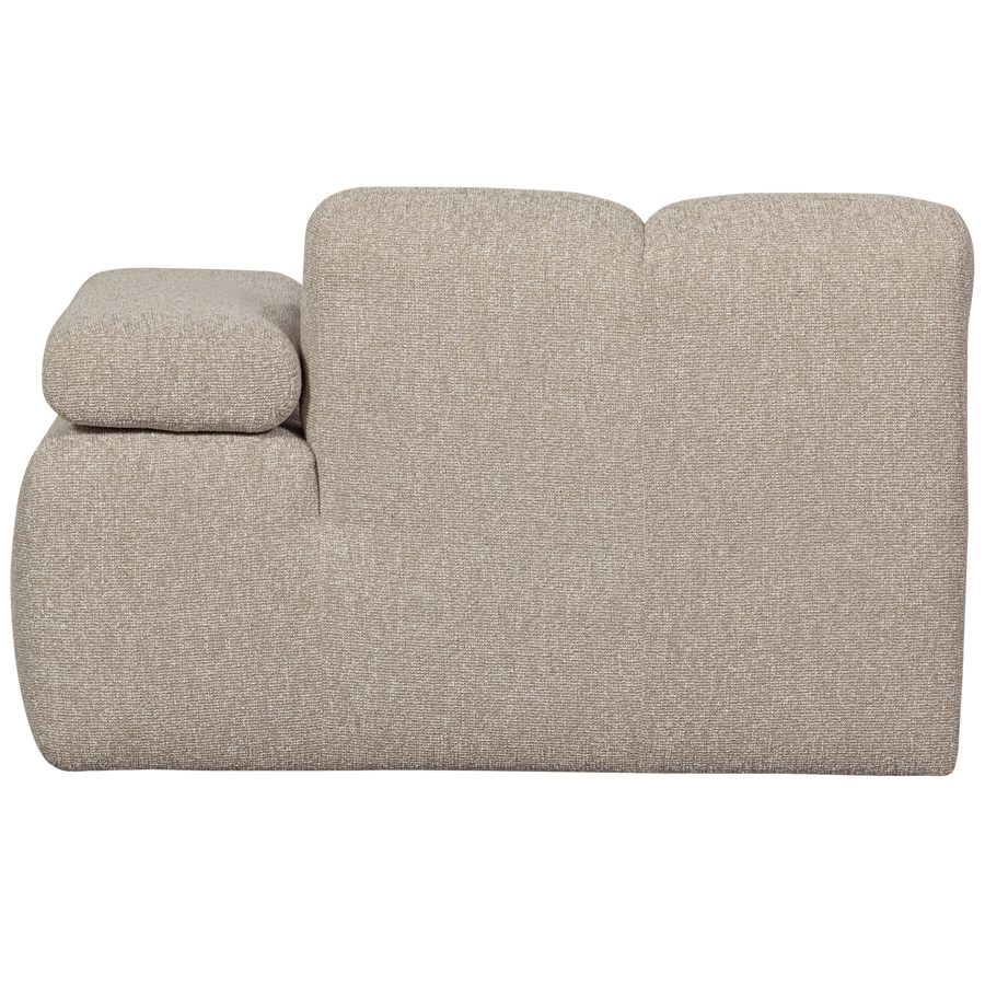 Mojo chaise longue bankelement rechts boucle beige melange
