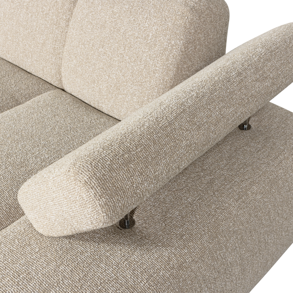 Mojo chaise longue bankelement rechts boucle beige melange