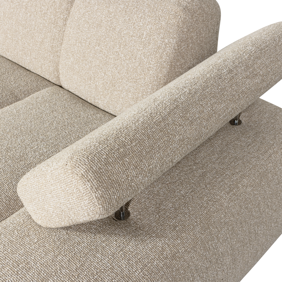 Mojo chaise longue bankelement rechts boucle beige melange