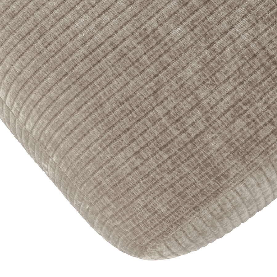 Mojo eetbank 164 cm ribstof donkerzand
