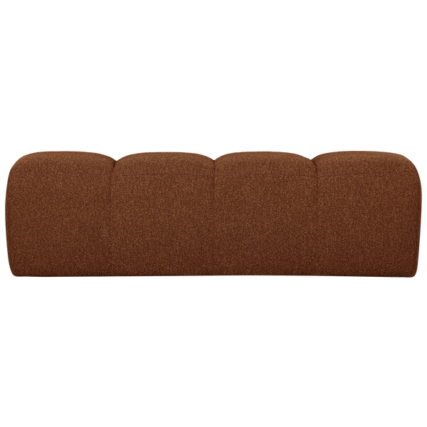 Mojo eetbank 164 cm boucle roestbruin melange
