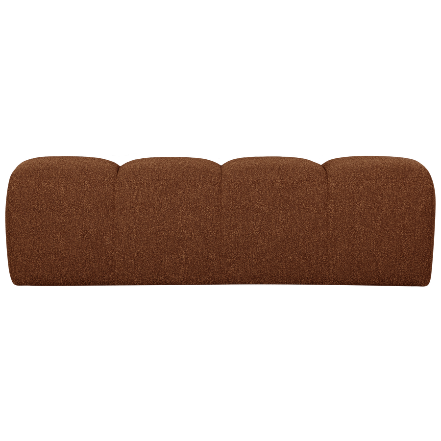 Mojo eetbank 164 cm boucle roestbruin melange