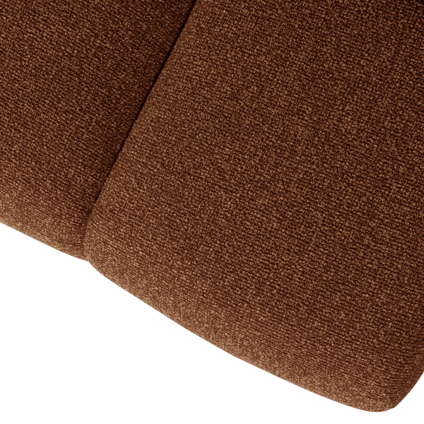 Mojo eetbank 164 cm boucle roestbruin melange