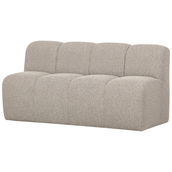 Mojo eetbank 164 cm met rugleuning boucle beige melange