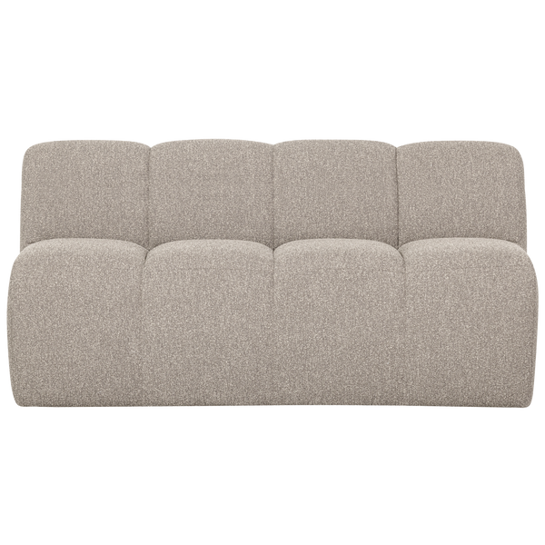 Mojo eetbank 164 cm met rugleuning boucle beige melange