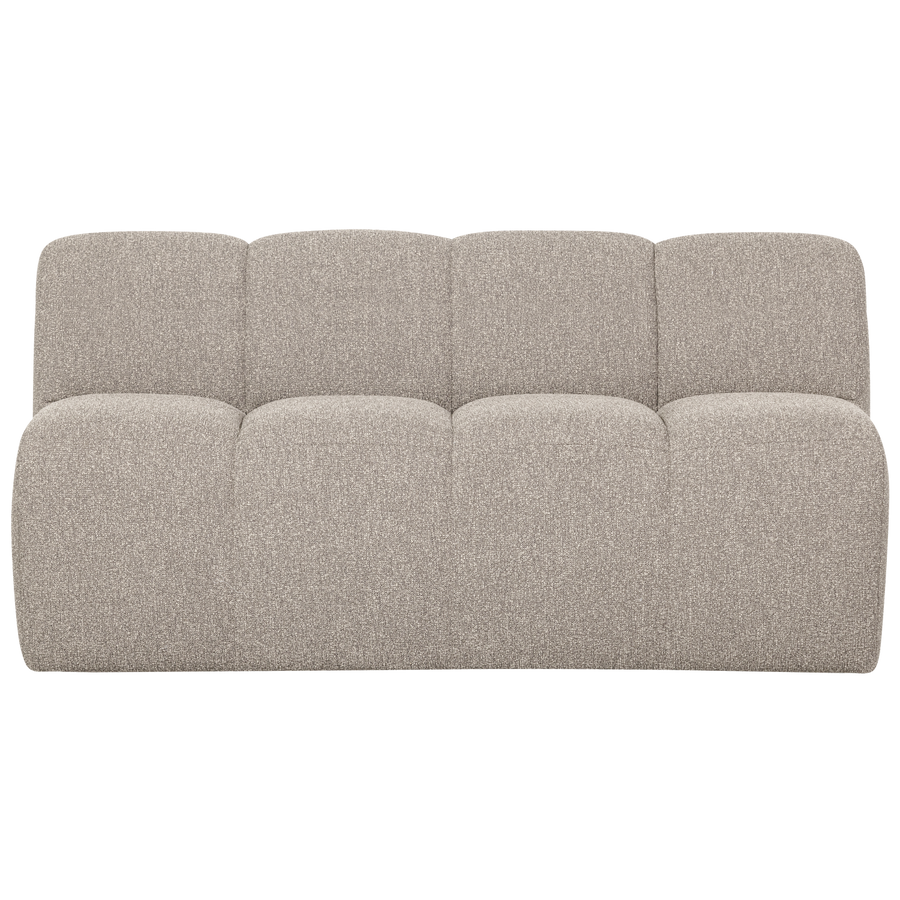 Mojo eetbank 164 cm met rugleuning boucle beige melange