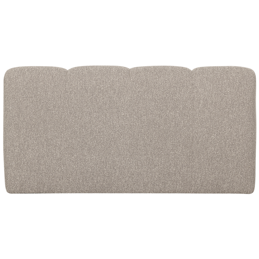 Mojo eetbank 164 cm met rugleuning boucle beige melange