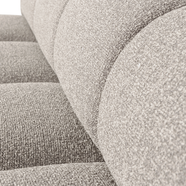 Mojo eetbank 164 cm met rugleuning boucle beige melange