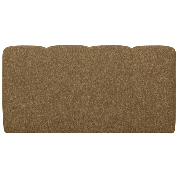 Mojo eetbank 164 cm rugleuning boucle geel/bruin melange
