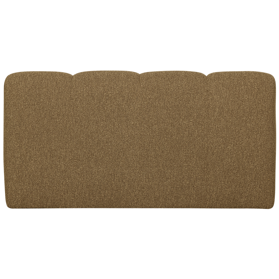 Mojo eetbank 164 cm rugleuning boucle geel/bruin melange