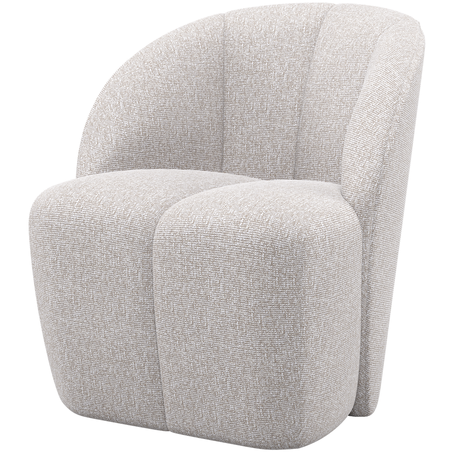 Mojo draaifauteuil boucle ecru melange