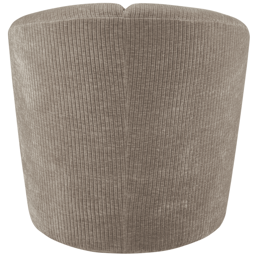 Mojo draaifauteuil ribstof donkerzand