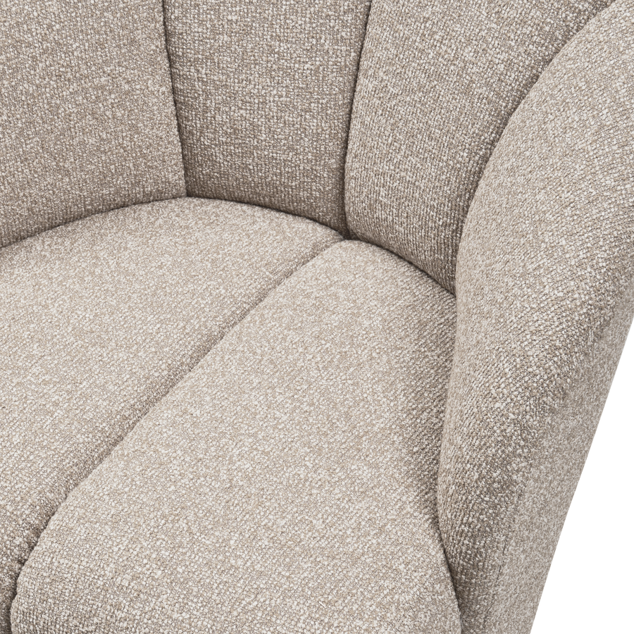 Mojo draaifauteuil boucle beige melange