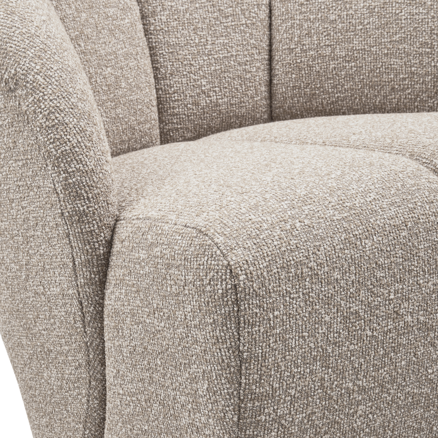 Mojo draaifauteuil boucle beige melange