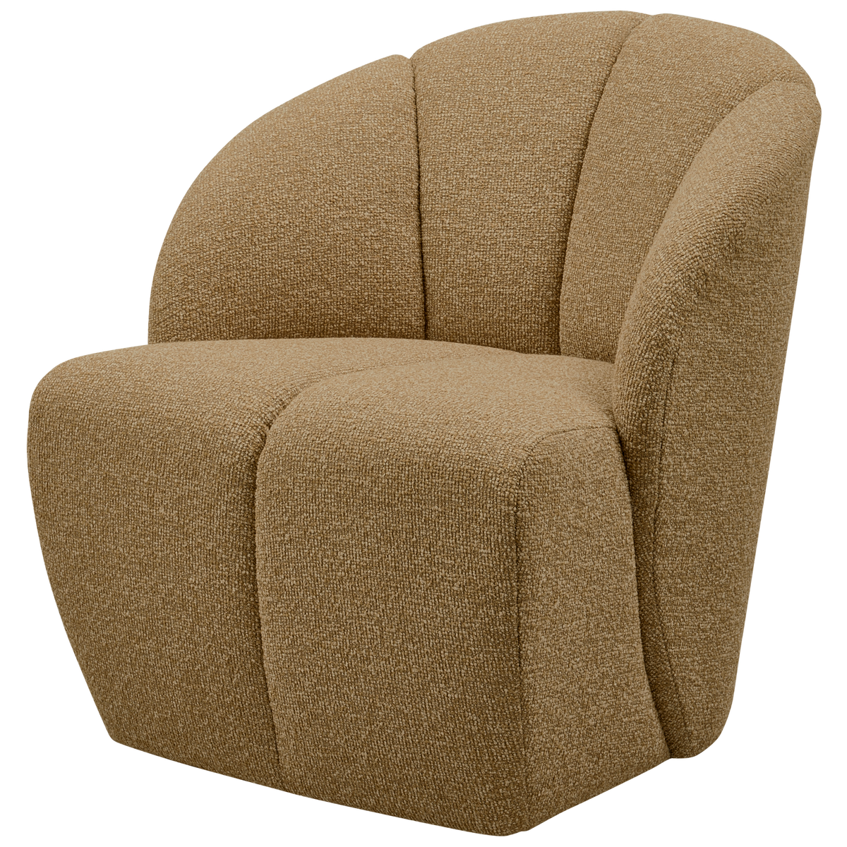 Mojo draaifauteuil boucle geel/bruin melange