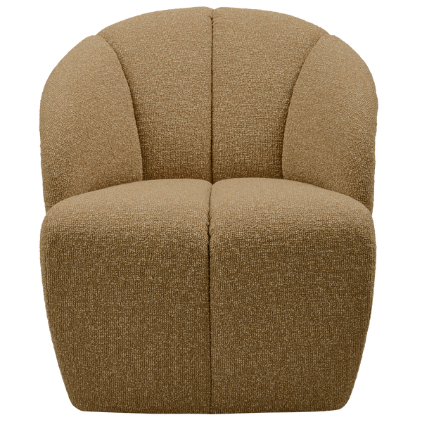 Mojo draaifauteuil boucle geel/bruin melange