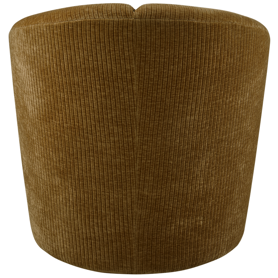 Mojo draaifauteuil ribstof honinggeel