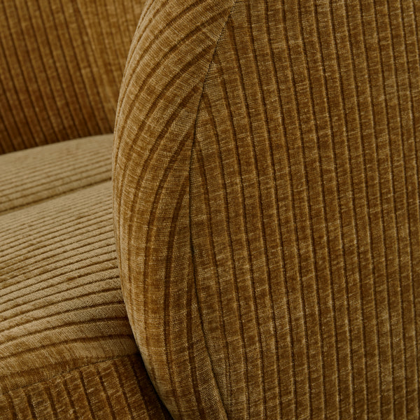 Mojo draaifauteuil ribstof honinggeel