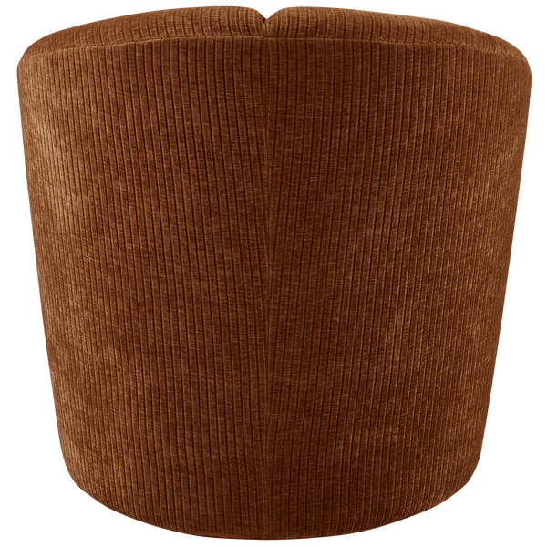Mojo draaifauteuil ribstof roestbruin