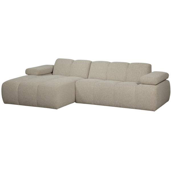 Mojo chaise longue bank links boucle beige melange
