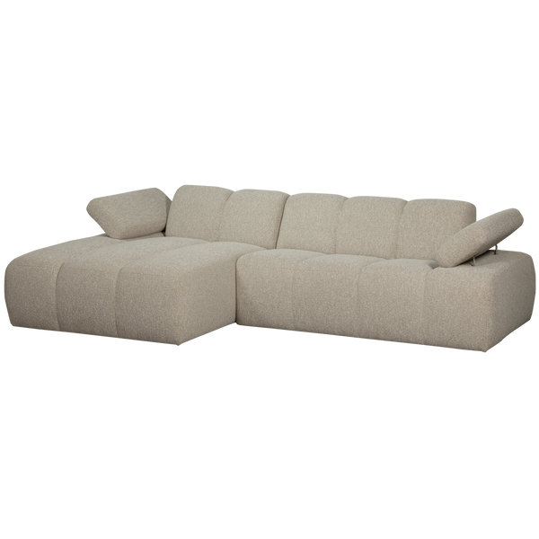 Mojo chaise longue bank links boucle beige melange