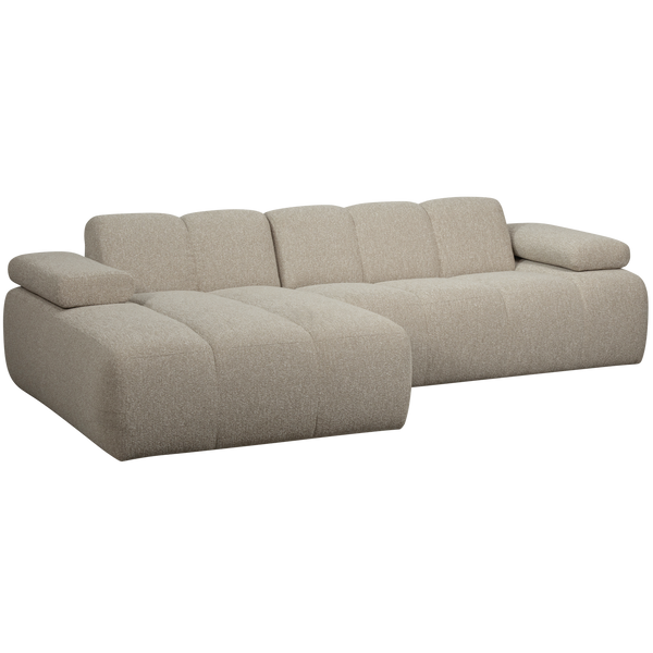 Mojo chaise longue bank links boucle beige melange