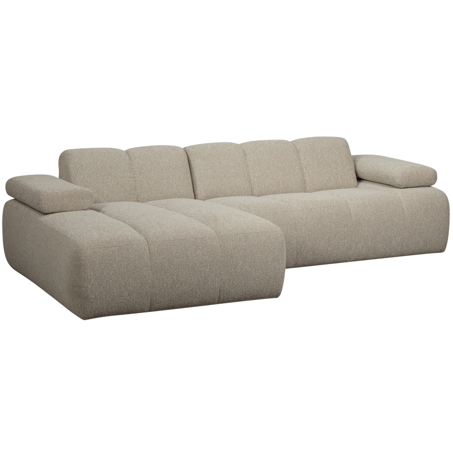 Mojo chaise longue bank links boucle beige melange