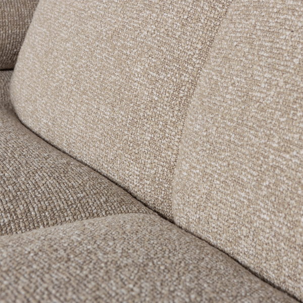 Mojo chaise longue bank rechts boucle beige melange