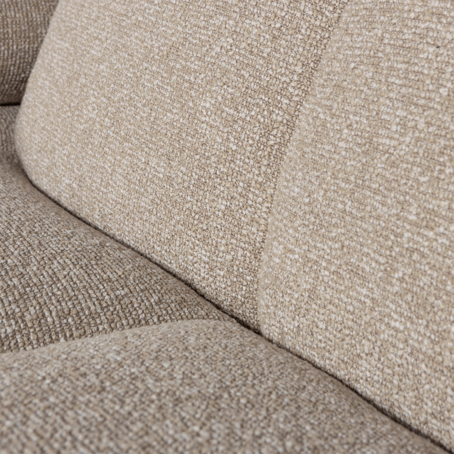 Mojo chaise longue bank rechts boucle beige melange