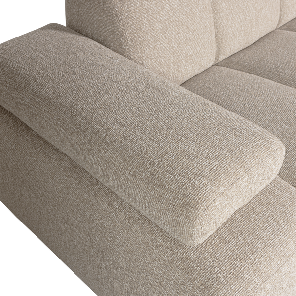 Mojo chaise longue bank rechts boucle beige melange
