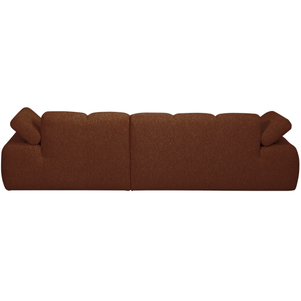Mojo chaise longue bank rechts boucle roestbruin melange