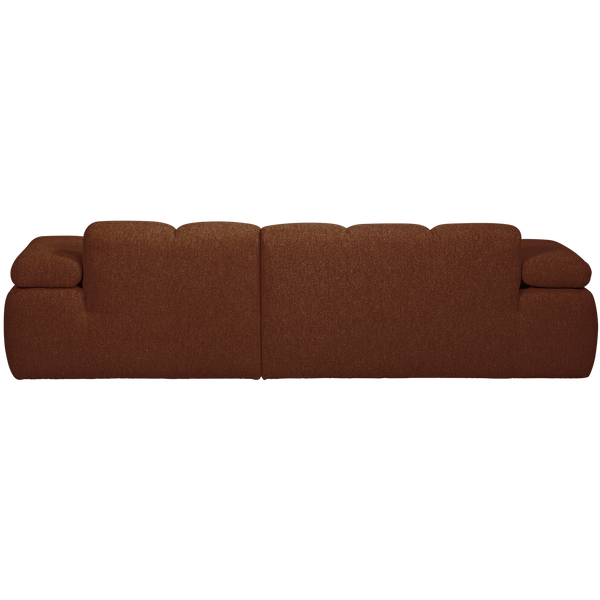Mojo chaise longue bank rechts boucle roestbruin melange