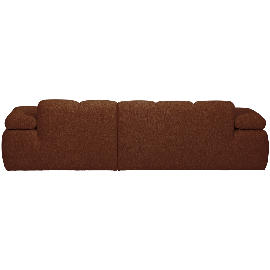 Mojo chaise longue bank rechts boucle roestbruin melange