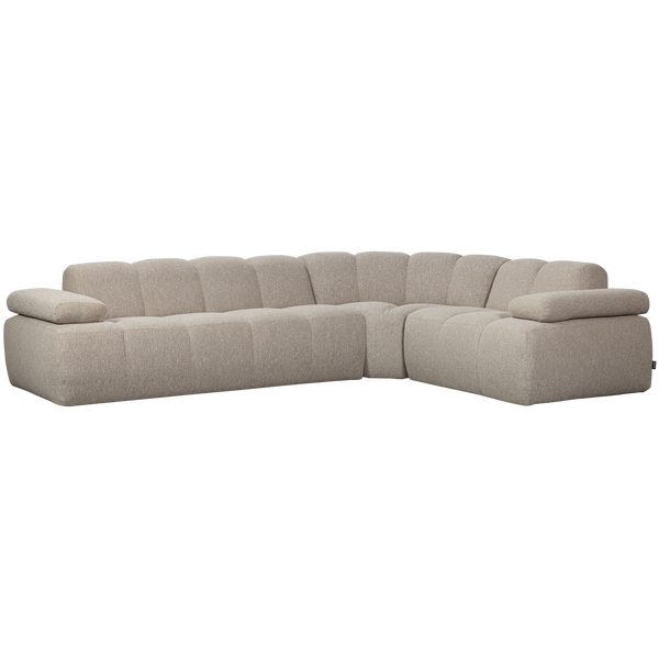 Mojo hoekbank rechts boucle beige melange